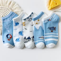 image-Socks women's socks shallow mouth spring and autumn cute Japanese cartoon brown bear summer thin invisible short boat socks women