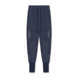 image-Men's Black Casual Sports Pants - Spring/Autumn