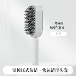 image-Anbei Red Long Hair Loss Massage Comb for Curly Hair - 20cm+
