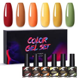 image-Nee Jolie UV Gel Nail Polish Set - 6 Colors 8.5ml