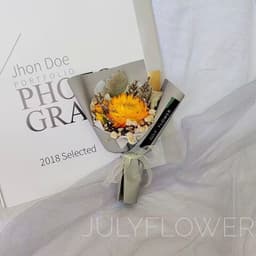 image-Mini Dried Roses Bouquet - Valentine's DIY Decorations 5"