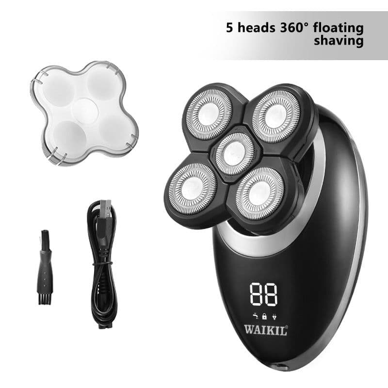 image-Five In One Waterproof Smart Razor For Men Seven Blade Electric Shaver