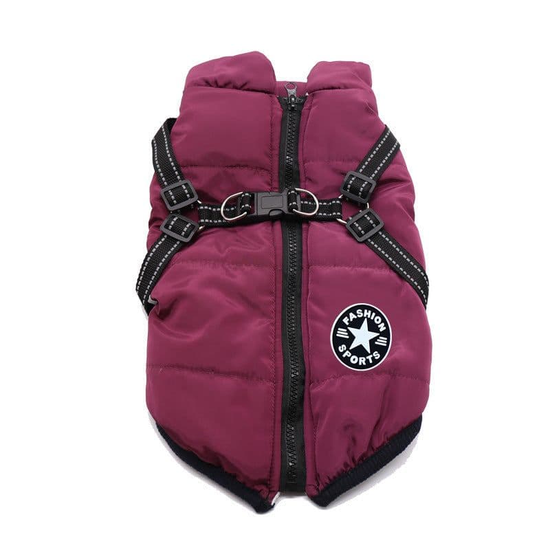 image-Pet Winter Coat - Small Dogs & Cats Cotton Warm Red S