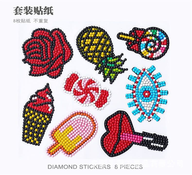image-Douyin Rabbit Year Puzzle Sticker - DIY Crystal Diamond Fridge Decal - Cartoon Style