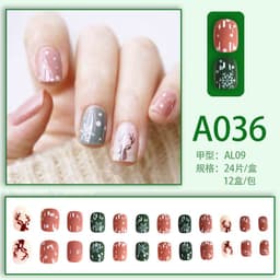 image-Wearable manicure pieces, removable fake nail patches, Internet celebrity manicure tools, nail art finished products, cute Internet celebrity new style