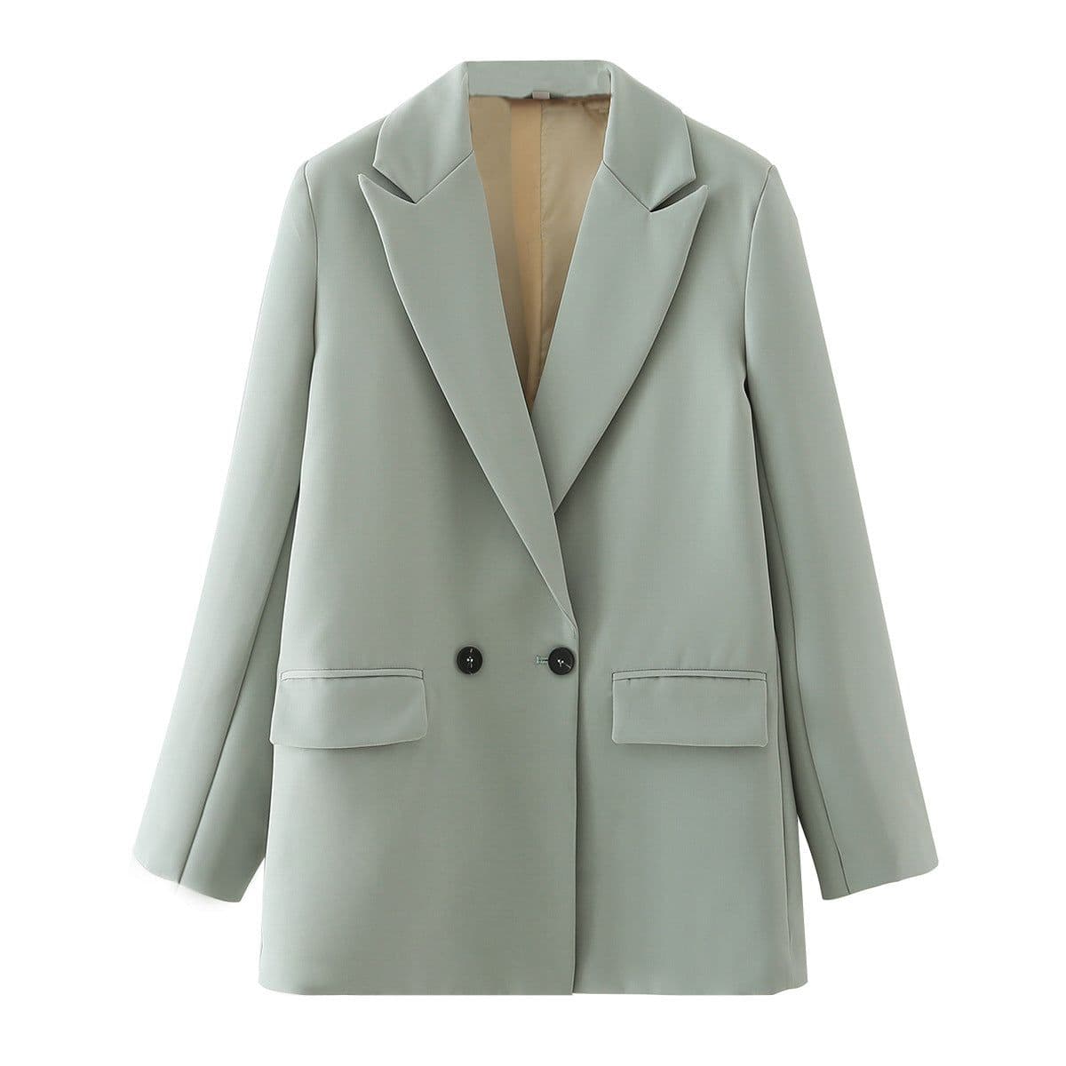 image-Women's Small Suit - Milky Apricot Polyester L Slim