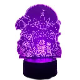 image-3D Night Light USB Touch Remote Control LED Lamp Bedside Gift - Colorful
