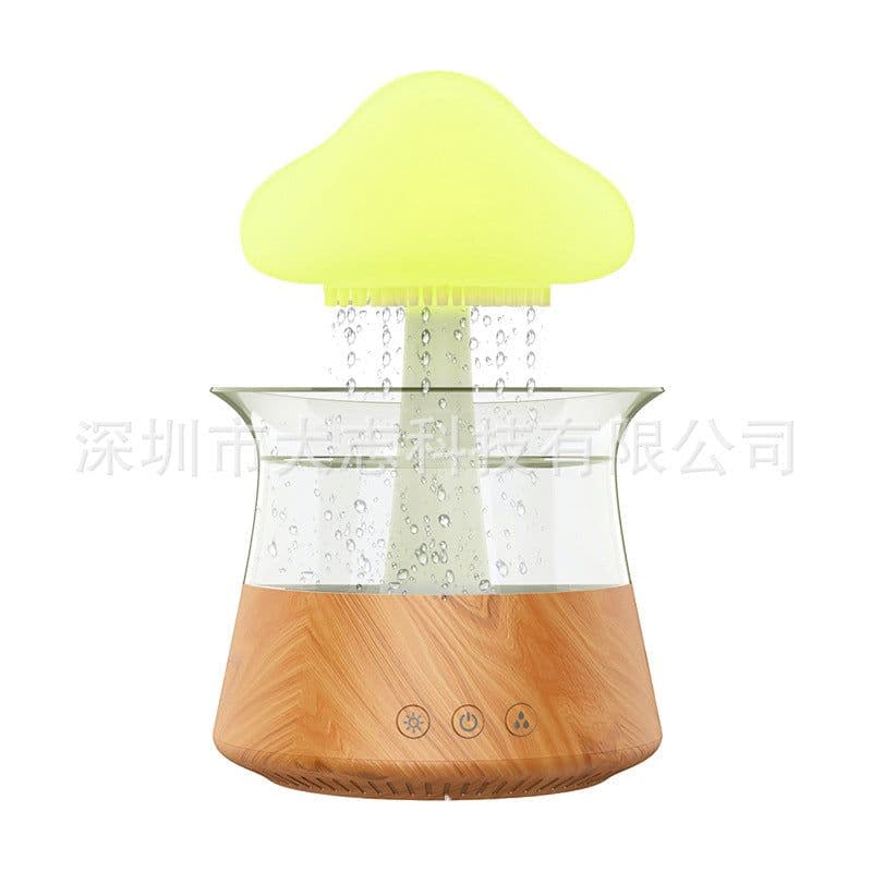 image-Ultrasonic Humidifier Aromatherapy Diffuser - Wood Grain Remote