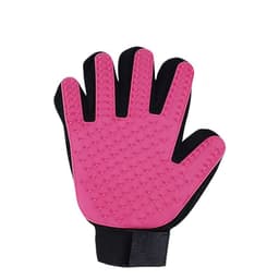 image-Easy Lion Rubber Pet Cleaning Gloves - Green Left - Cat Grooming Brush