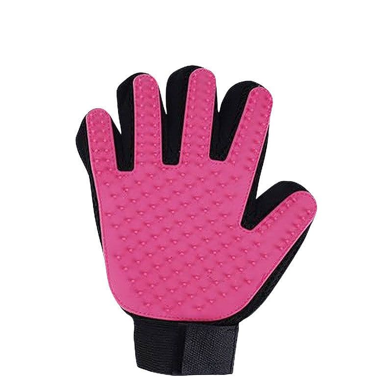 image-Easy Lion Rubber Pet Cleaning Gloves - Green Left - Cat Grooming Brush