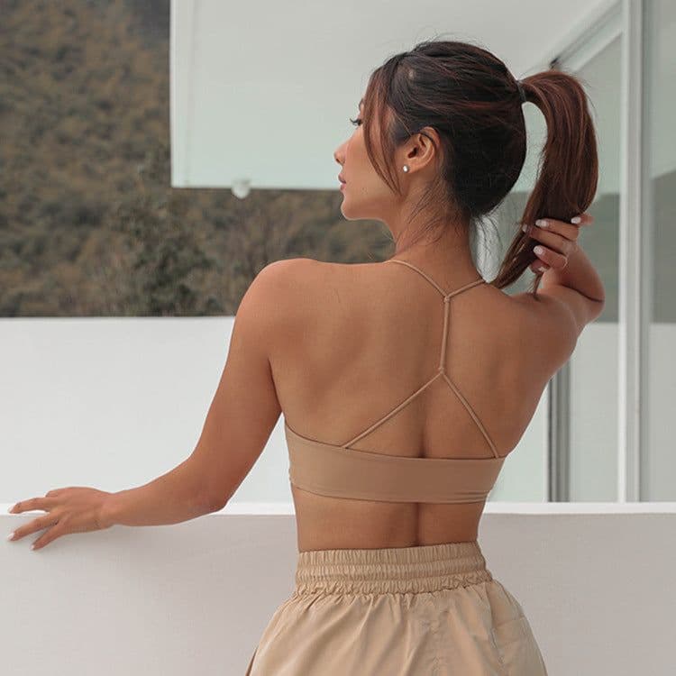 image-Sexy Yoga Tube Top - Dance Fitness Wear for Women - Moisture Wicking - Nylon