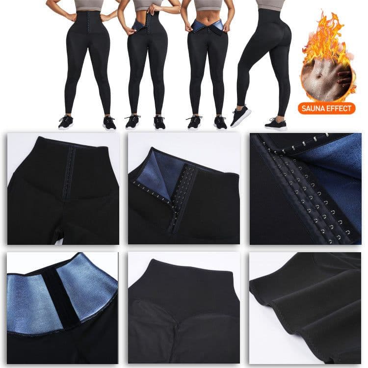 image-Women's High Waist Yoga Fitness Shorts - European & American Fit Sweat Pants