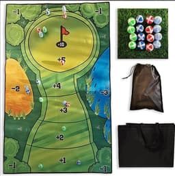 image-Casual Golf Game Set Golf Hitting Mat - Flannel