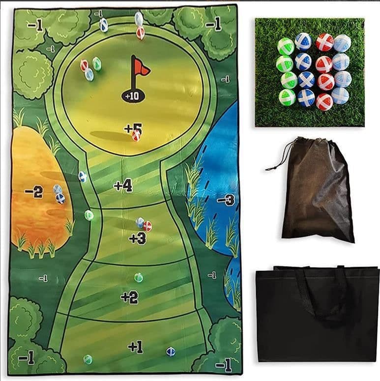 image-Casual Golf Game Set Golf Hitting Mat - Flannel