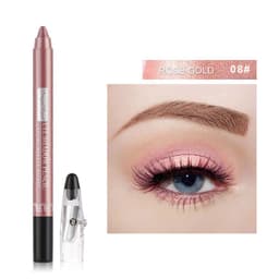 image-Cross-border eyeshadow pen, eyeliner, eyeshadow stick, eyeshadow silkworm pen, pearlescent eyeshadow pen with pencil sharpener, foaming pen
