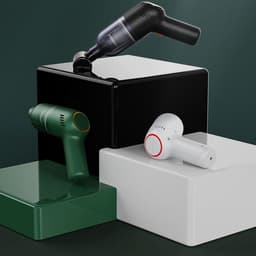 image-Car Mini Vacuum Cleaner - Wireless Handheld 120W Green