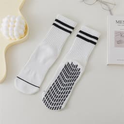 image-Yoga socks women's mid-tube spring and summer long tube professional non-slip shark library sports fitness floor socks Zhuji wholesale