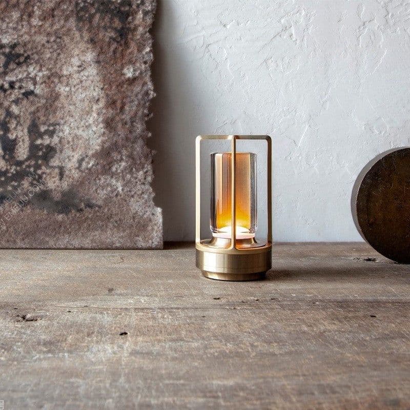 image-Grammy Outdoor Metal Table Lamp - Black Touch Modern
