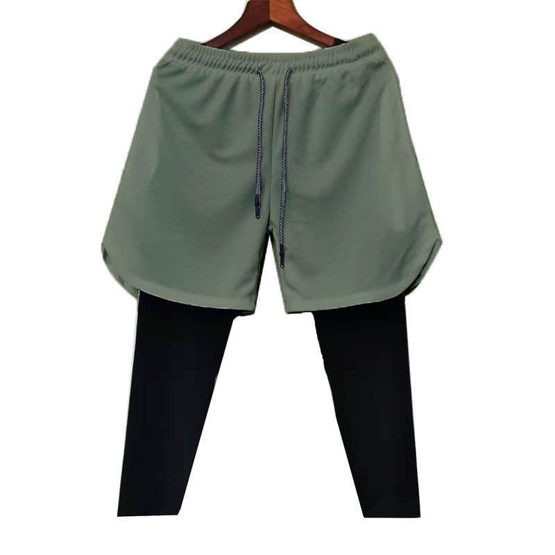 image-Men's BALLGUA Gym Pants - Fitness Running Tights, 85% Polyester, Multiple Pockets