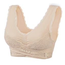 image-Sports Bra - Nylon Seamless Full Cup Yoga Running