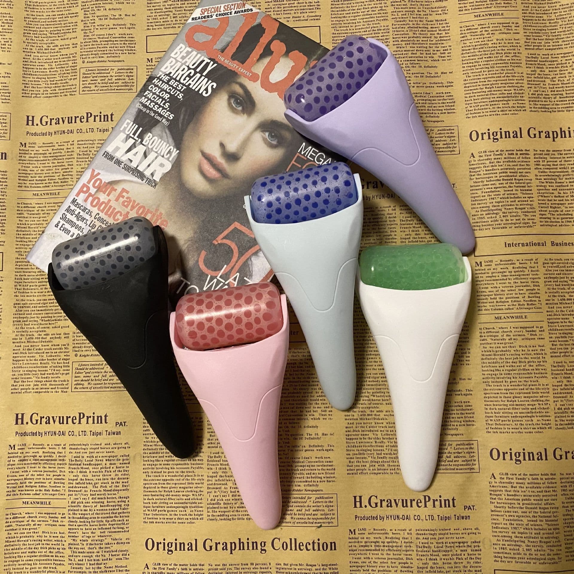 image-Cross-border Facial Ice Roller Massage Beauty Tool - Cold Compress