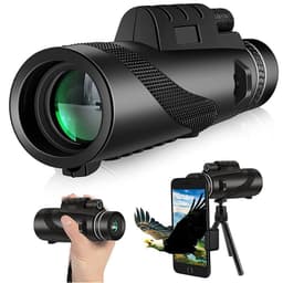 image-DUOMOU 12X50 Monocular - Night Vision, 40X60 Zoom, HD Outdoor Spotting Telescope