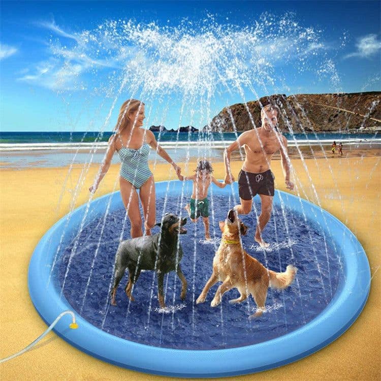 image-Spot Dog Water Spray Pad - 170cm PVC Inflatable