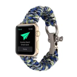 image-Apple Watch 7 Nylon Braided Strap - Camouflage Black