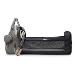 image-New portable mummy bag, baby crib, stroller backpack, lightweight mother and baby bag, multi-function large capacity mother bed bag