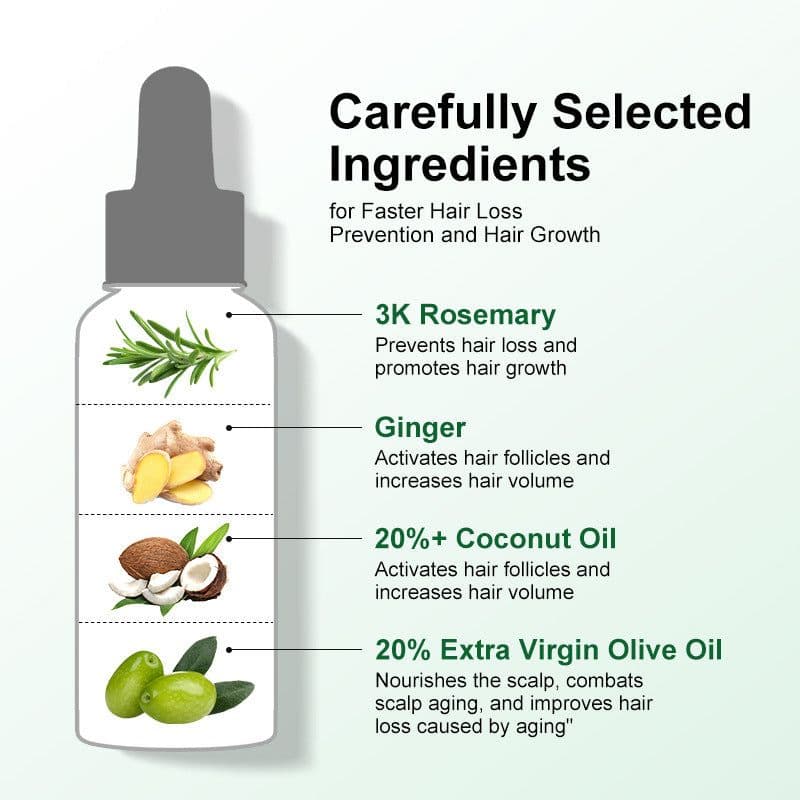 image-PURC Rosemary Hair Oil - Mint Ginger Scalp Treatment