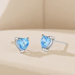 image-Xiaohongshu with the same style of love zirconium earrings female heart-shaped earrings silver needle ins wind ear jewelry live source wholesale