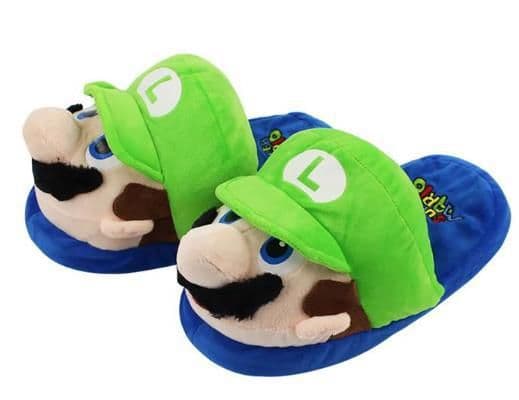 image-Cross-border mario slippers Mario game surrounding cannibal slippers warm home cute cotton shoes
