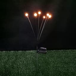 image-Solar LED Firefly Ground Light - Garden Lawn Decor