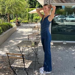 image-European American Women Denim Jumpsuit Sleeveless