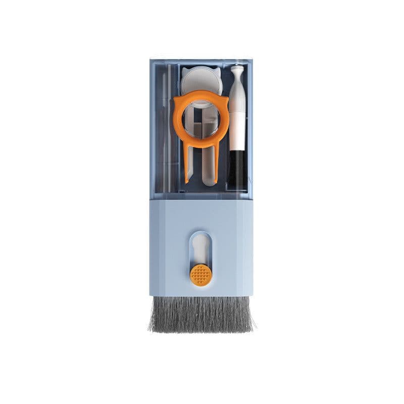 image-Cross-border new keyboard computer Bluetooth headset dust removal brush cleaning set multi-function 7 in 1 folding cleaning pen