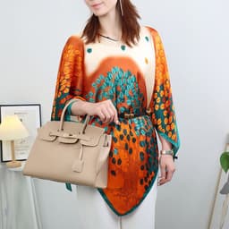 image-Silk Scarf Shawl - Women's Summer Sunscreen Large