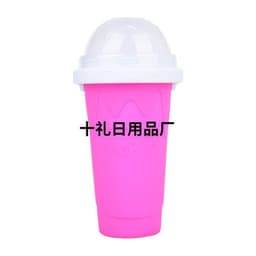 image-Cross-border home smoothie cup summer pinch cup smoothie cup summer shake shake into ice cup internet celebrity refrigeration cup