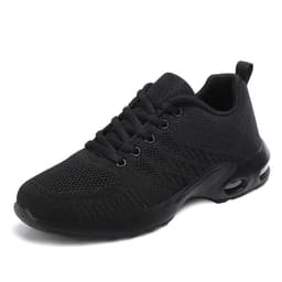 image-Bota Women's Sports Shoes - Black Mesh Lace-Up