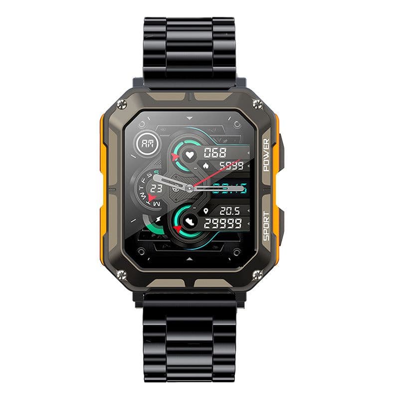 image-C20PRO Bluetooth Smart Watch - Heart Rate Monitor, Sports, Orange