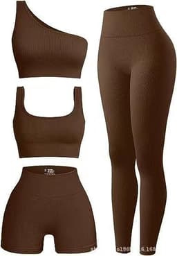 image-Threaded Yoga 4-Piece Set