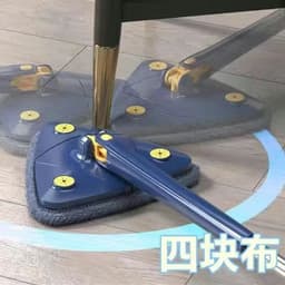 image-Spin Mop with 360° Rotating Head - Stainless Steel