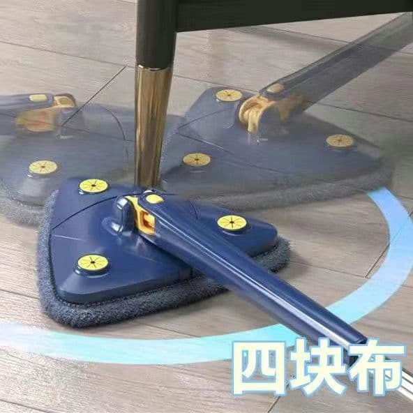 image-Spin Mop with 360° Rotating Head - Stainless Steel