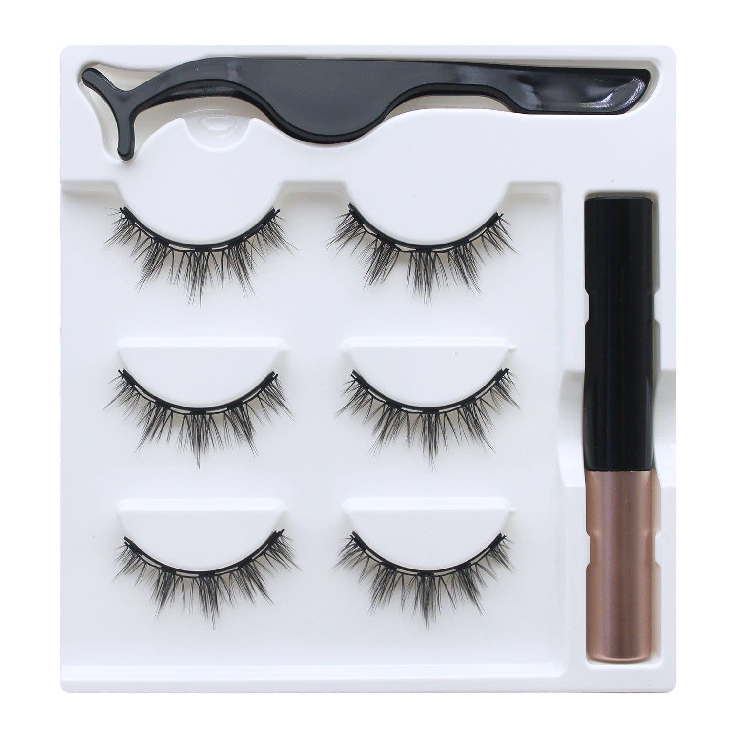 image-Magnetic False Eyelashes 5 Pairs 8-15mm Thick