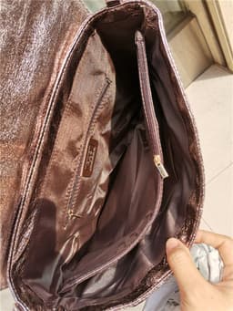 image-Korean version of the simple fashion ladies clutch bag 2023 spring and summer new trendy women's bag one shoulder Messenger bag envelope bag