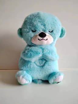 image-Breathing Bear Otter Plush Toy - Soothing Sleep Doll