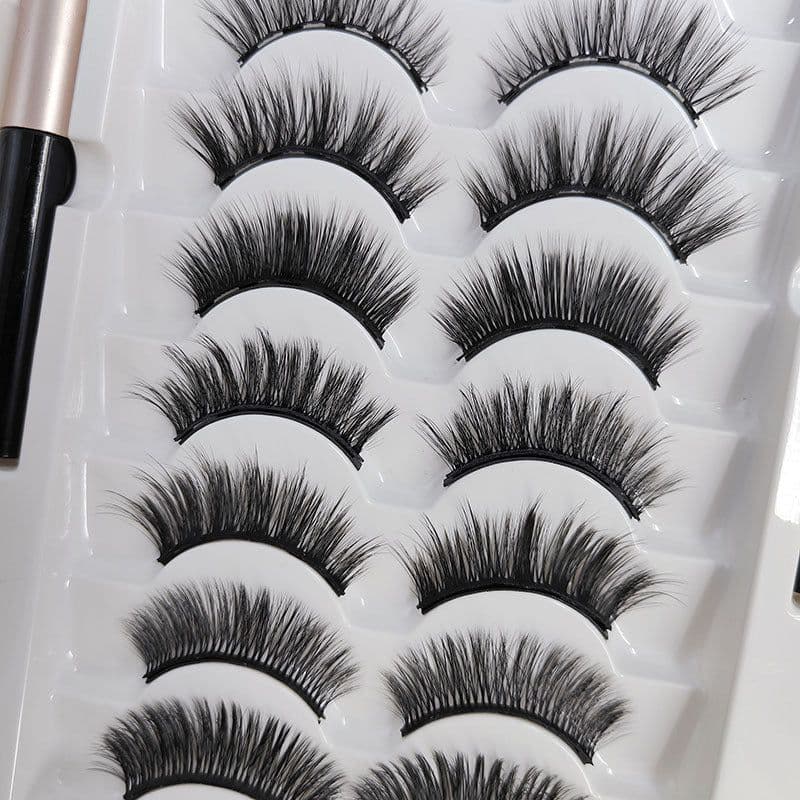 image-Glue-Free Magnetic False Eyelashes - Clip-On, Mama Style, European & American Design