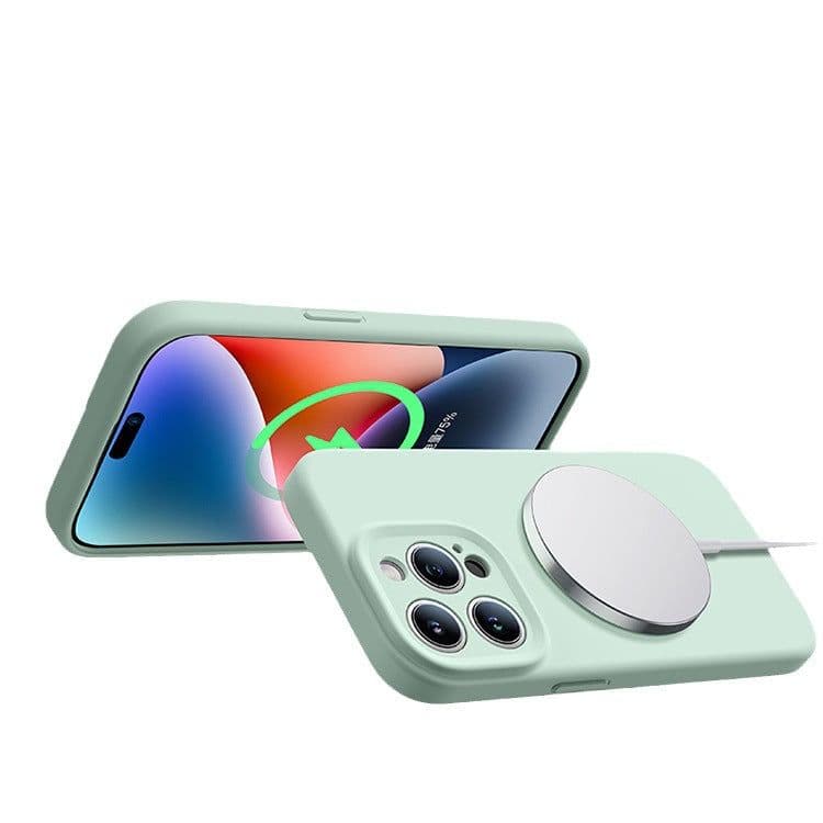 image-Applicable to Apple 15Pro Max Liquid Silicone Case with MagSafe