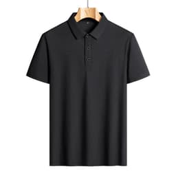 image-Men's Urban Casual Short-Sleeved Polo T-Shirt - Large