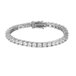 image-Men's Sterling Silver Tennis Bracelet - Rose Gold 23cm