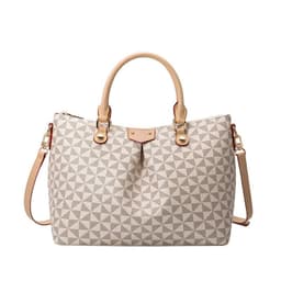 image-Women's Retro Printing Tote Bag - Windmill Black PU